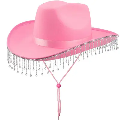 Felt Western Cowboy Hat for Parties and Music Events - 8