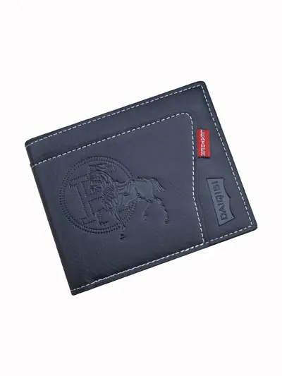 Men's Retro Short Zip Wallet with Embossed Finish and Multi-Card Holder - 6
