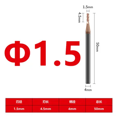 55 Derece Tungsten Çelik Dört Ağızlı Nano Kaplamalı Karbür Freze Ucu - 8