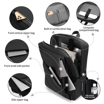 Men's Backpack Lightweight Travel Waterproof Laptop Bag - 4
