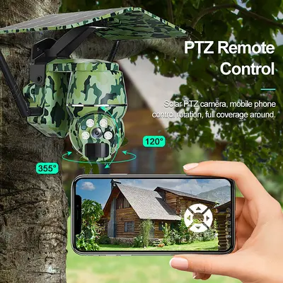 Outdoor 4G WiFi Security Camera, Solar Powered - 4
