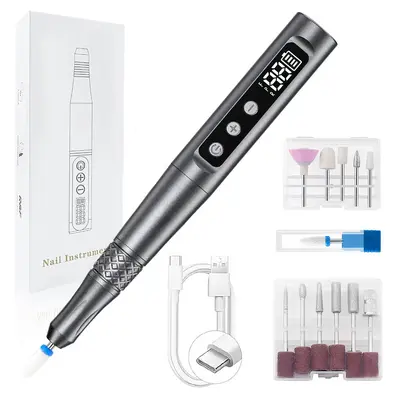 Cross-border Professional Nail File Electric Nail Drill Manicure Grinding Polisher Nail Filing Pen Nail Art Grinding Machine - 9