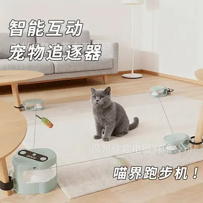 Игрушка для кошек Pet Chase Toy Гусеница для кошек Интерактивная дразнилка-мяч Электрическая игрушка для кошек со звуком - 1