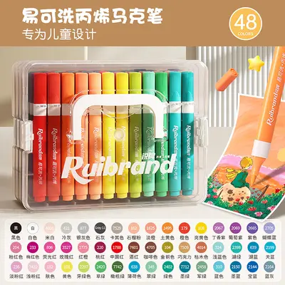 Acrylic pen set, washable, quick-drying - 10