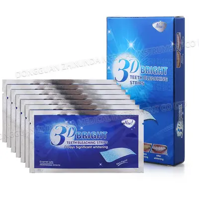 3DWHITE Teeth Whitening Strips 14 Pairs 28 Pieces, Removes Yellowing and Stains - 2