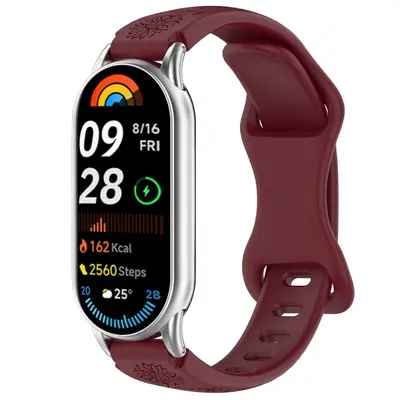 Laser-Engraved Silicone Strap for Xiaomi Mi Band 8/9/10/11