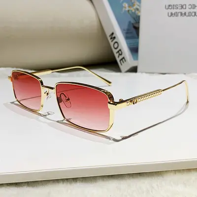 Old Money Style Men's Sunglasses, Small Frame, UV Protection - 8