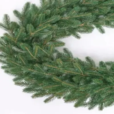 Noel rattan çelenk, 2,7 metre çam dallı - 4