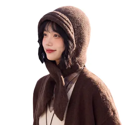 Women's Winter Knit Beanie and Scarf Set, Warm and Cold-Proof