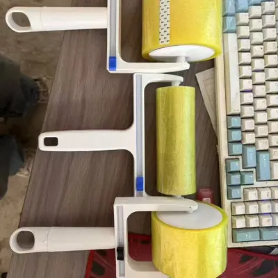 Wide adhesive lint roller, 100m, tear-off - 7