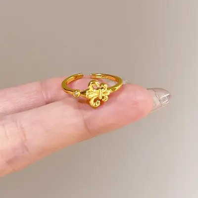 S925 gümüş yüzük kadın, zirkonia taş, vintage, açık - 13