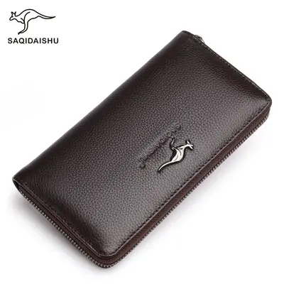 SAQIDAISHU Herren-Langbrieftasche mit mehreren Kartenfächern - 8