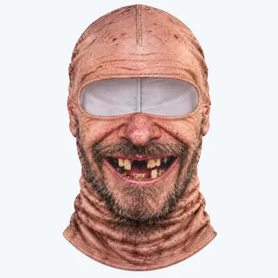 Funny 3D Printed Face Mask Party Costume Head Cover - 7