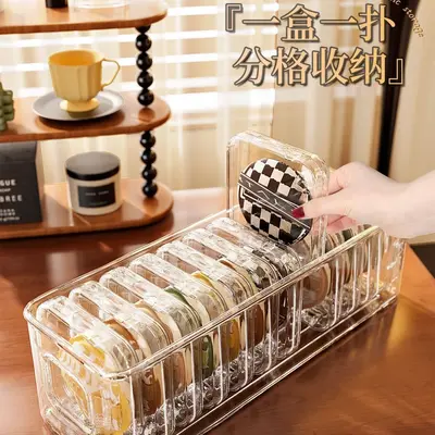 Powder puff storage box, acrylic transparent organizer