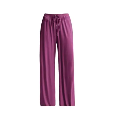 Women's Drawstring Wide-Leg Yoga Pants Thin Summer Model - 10