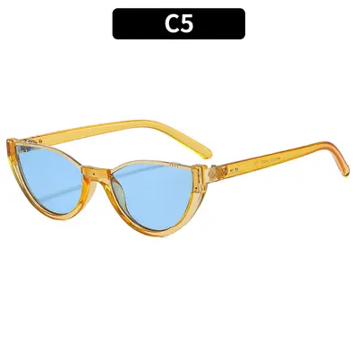 Cat-Eye-Halbrahmen-Partysonnenbrille mit UV-Schutz - 10