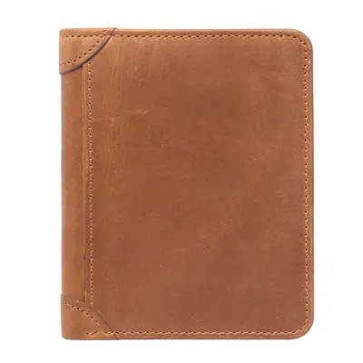 Men's Genuine Leather Wallet, Crazy Horse Leather, Multi-Card Slots - 7