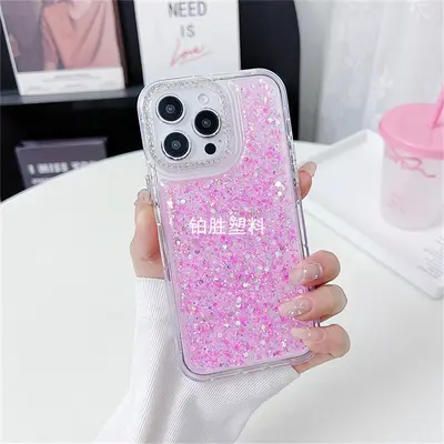 亚马逊适用于苹果IPhone 14新款闪粉14 Plus透明防摔14 Pro手机壳 - 11