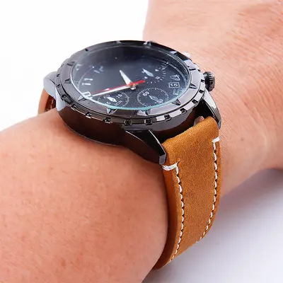 Genuine Leather Crazy Horse Watch Strap for Moto GearS3