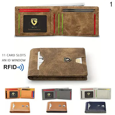 Carbon Fiber Money Clip Men's Wallet with RFID Protection