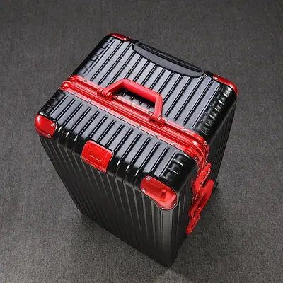 Heavy-Duty Aluminum Frame Trolley Luggage with Swivel Wheels Large Capacity Travel Suitcase International Check-in Luggage Tool Case 32 Inch - 12