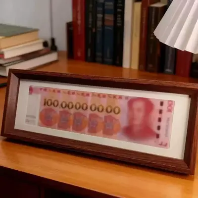 Декоративная рамка для денег Hundred Billion с шестью окнами для фото, настольная рамка для демонстрации купюр RMB, коллекционная креативная подарочная рамка