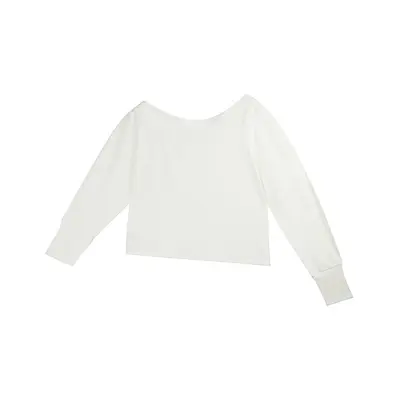 Women's Plus Size Off-Shoulder Long Sleeve Top, Casual Fit, 9321 - 8