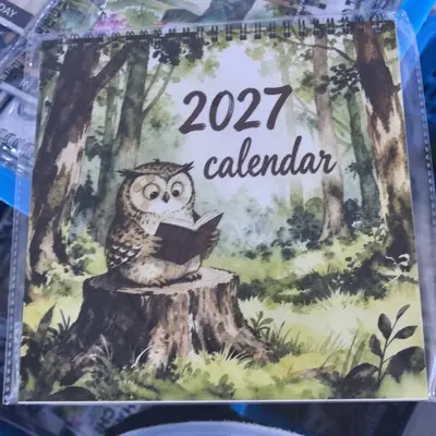 2027 Wall Calendar, Screaming Cat Theme, Monthly Planner - 9