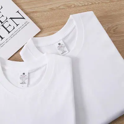 230g Baumwolle reiner Baumwoll-Kurzarm bedrucktes Logo T-Shirt Unterhemd lockerer Schnitt Jugend-Einheitsstil Herren- und Damen-Jersey T-Shirt - 10
