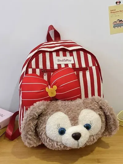 2025 Women's Cartoon Plush Backpack, Large Capacity - 2