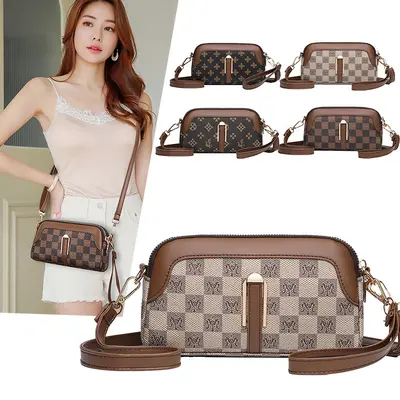 Women's Mini Shoulder Bag with Coin and Phone Compartment, Crossbody Clutch - 5