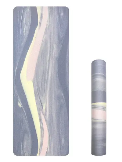 Wide Matte PU Yoga Mat, Natural Rubber, Camouflage, Non-Slip and Sweat-Absorbent - 6