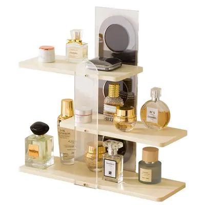 Kosmetik-Aufbewahrungsbox, Acryl-Schreibtisch, hochwertige Frisiertisch-Aufbewahrungsregal, Hautpflege-Produktlagerung, Lotionen-Präsentationsregal