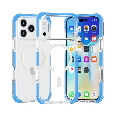 iPhone 18 Pro Max akrilik şeffaf manyetik kılıf, MagSafe uyumlu, hava yastıklı - 12