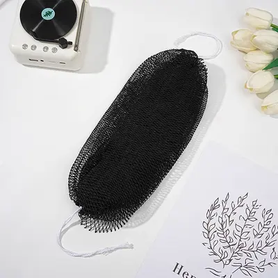 Nylon Exfoliating Bath Scrubber, Long Shower Sponge, Foaming Net
