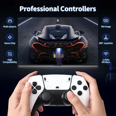Портативная игровая консоль 20000+4K высокого разрешения, портативная, с двумя контроллерами для использования дома с телевизором, M15PS1 mini беспроводная