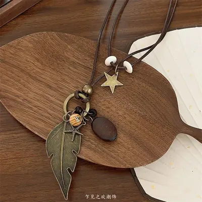 Bohem etnik stil kolye kadın - 3