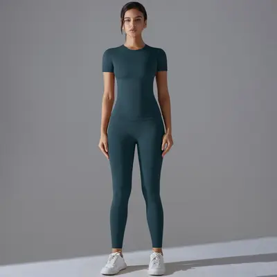 Kadın Yoga Taytı, Yüksek Elastik Nefes Alabilen Spor Kıyafeti - 9