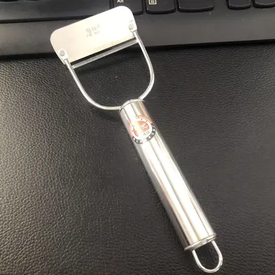 Paslanmaz çelik meyve soyma bıçağı, tam çelik gövde