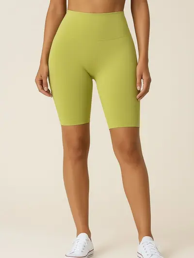 Große Größen Sporthose mit hohem Bund und Bauchkontrolle, hochelastisch, dünn