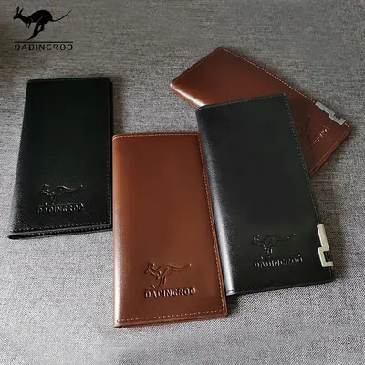 Men's Long PU Wallet with Multiple Card Slots and Large Capacity - 5