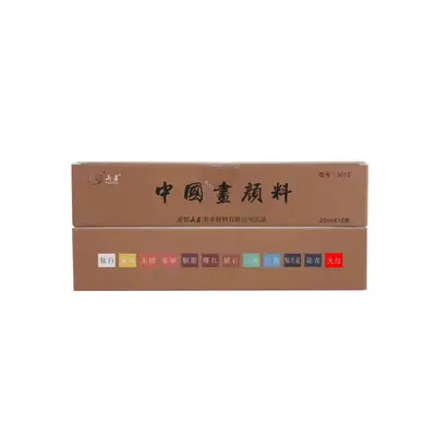 Chinesische Malfarben-Pigmente 22 ml Glaskörper Set - 6