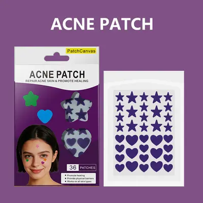 PatchCanvas痘痘贴盒装7色透明圆形痘痘贴纸SHOPEE现货厂家批发 - 10