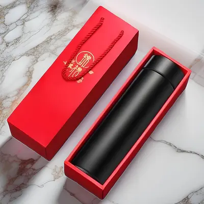 Stainless Steel Smart Temperature Display Insulated Cup, Business Gift with Engraving - 11