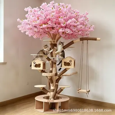 Full Set Cat Tree for Large Cats, Small Apartments, Wear-Resistant - 3