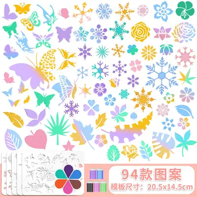 外贸儿童益智玩具创意手工DIY制作材料幼儿园海绵手指套绘画套装 - 9