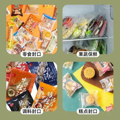Mini snack vakum kapatıcı, el basmalı, plastik torba