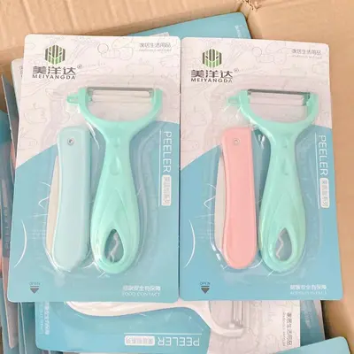 Meyve bıçağı seti, soyucu, katlanır, 2 parça, taşınabilir