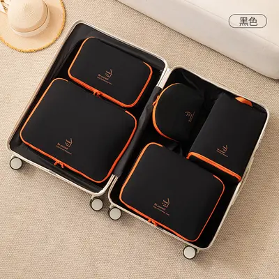 Seyahat saklama çantası naylon 5 parçalı set - 9