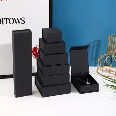 Spot magnetic lid box, premium jewelry box, ring earring, necklace, pendant, bracelet, jewelry packaging box - 10